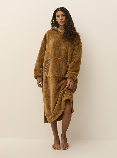 UGG: La robe-kangourou pelucheuse UGGFLUFF Brun clair pour femme