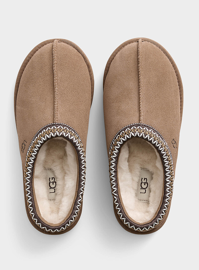 UGG: La pantoufle mule Tasman II ch&acirc;taigne Femme Brun noisette pour femme