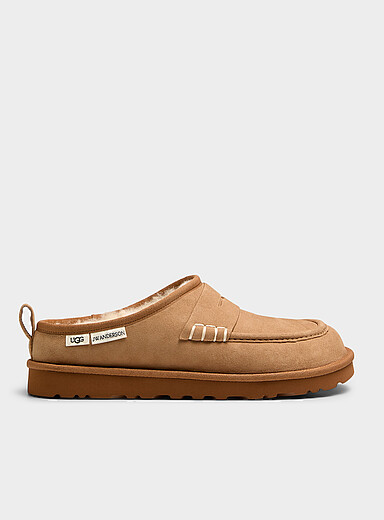 JW Anderson x UGG Honey/Camel Suede loafer mules Unisex for men