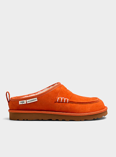 JW Anderson x UGG Orange Suede loafer mules Unisex for men