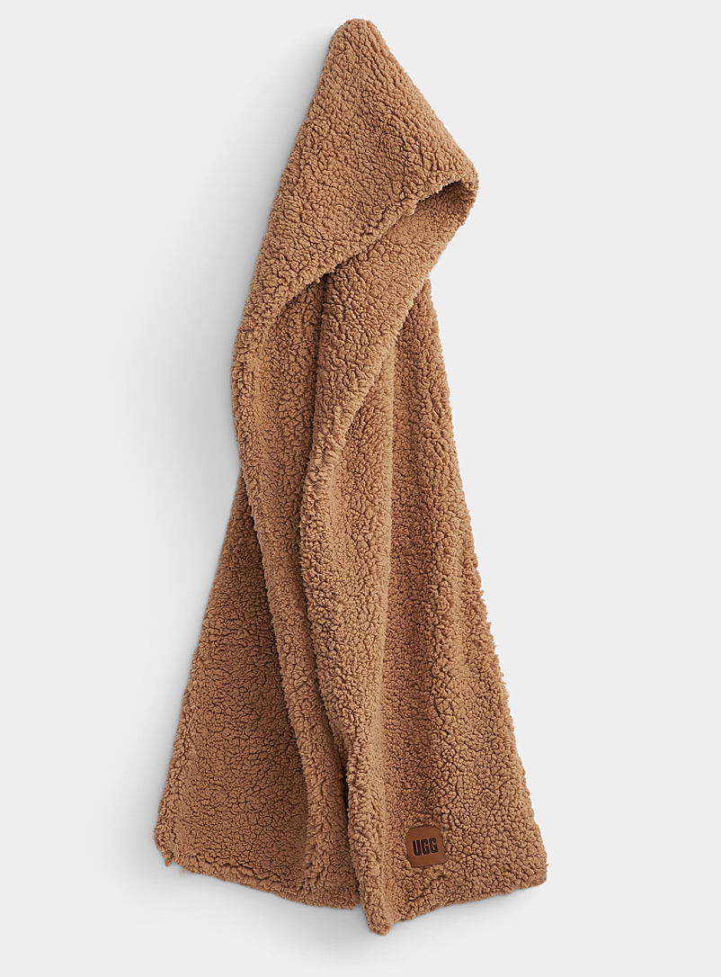 UGG Fawn Oversized sherpa scarf for men