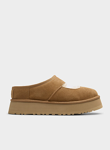 UGG Light Brown Bea Mary Jane platform mule slippers Women for women