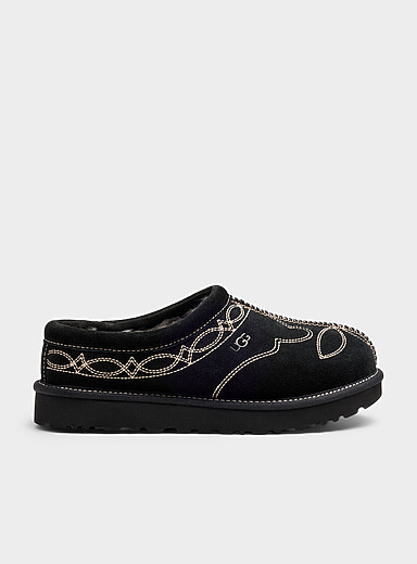 UGG: La pantoufle mule Tasman Western Noir pour femme