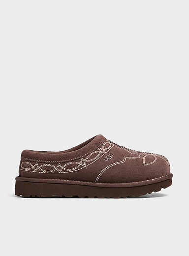 UGG: La pantoufle mule Tasman Western Brun pour femme