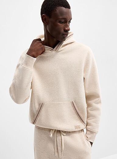 Geo embroidery hoodie