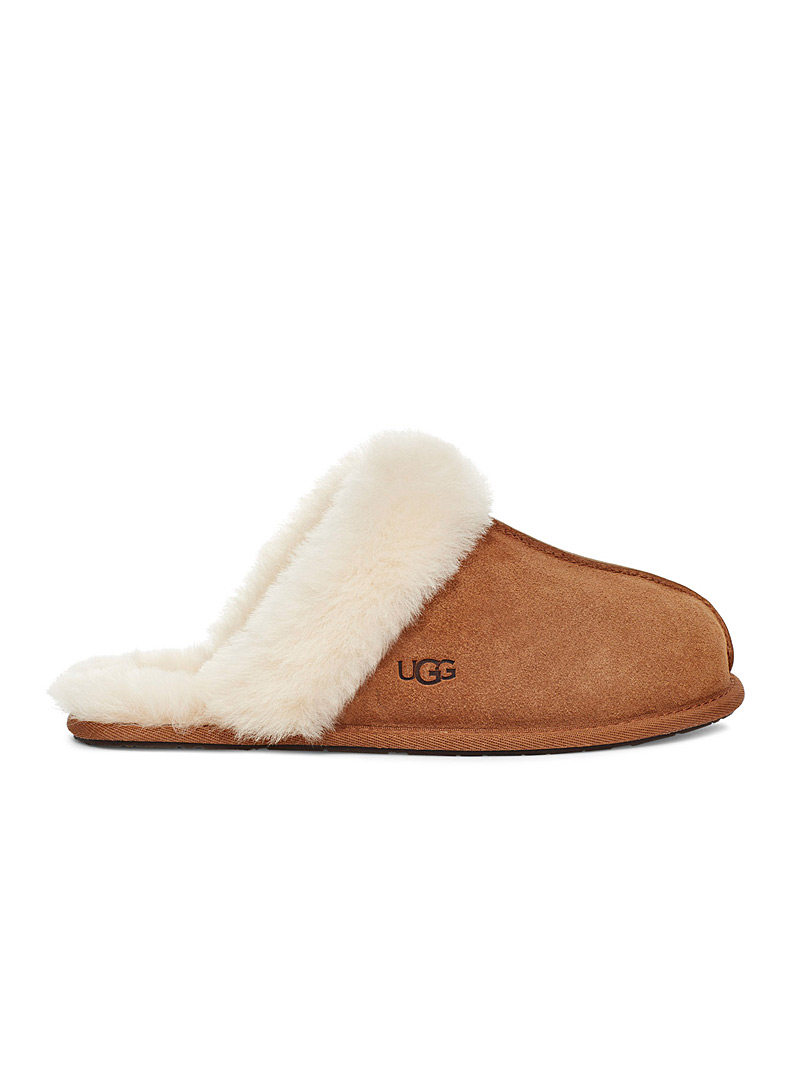 UGG Light Brown Scuffette II mule slippers for women