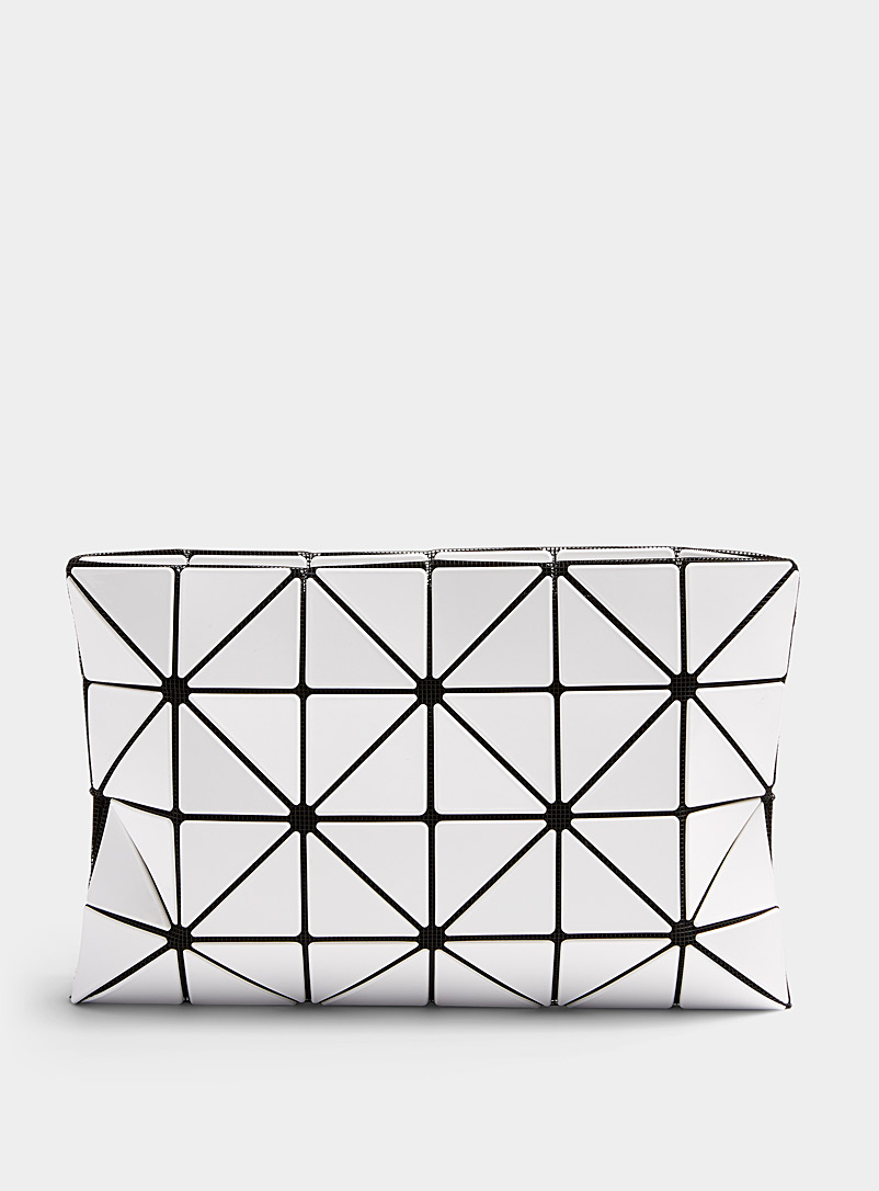 Bao Bao Issey Miyake White Lucent pouch for women