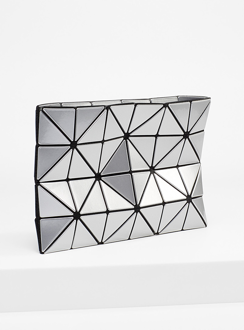 Bao Bao Issey Miyake Silver Lucent pouch for women