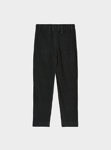 Homme Pliss&eacute; Issey Miyake Black Pleated pant for men