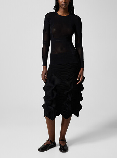 Linkage knit skirt
