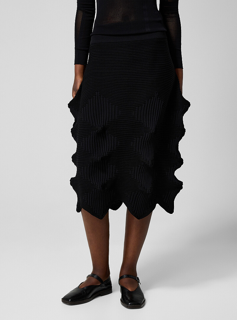 Linkage knit skirt | Issey Miyake | | Simons