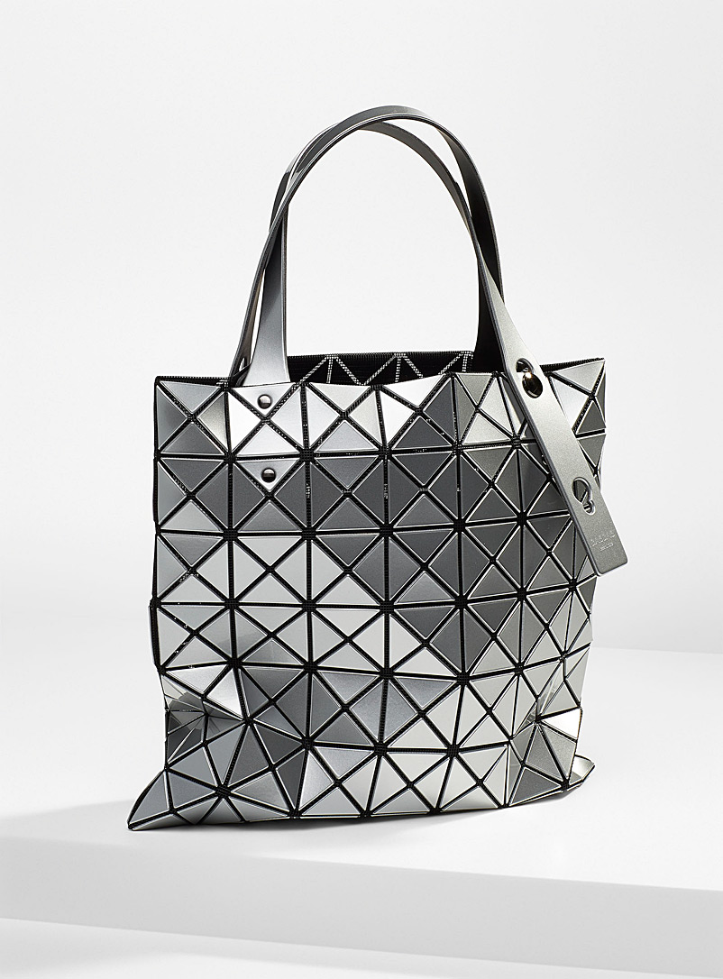 Bao Bao Issey Miyake Silver Prism square tote for women