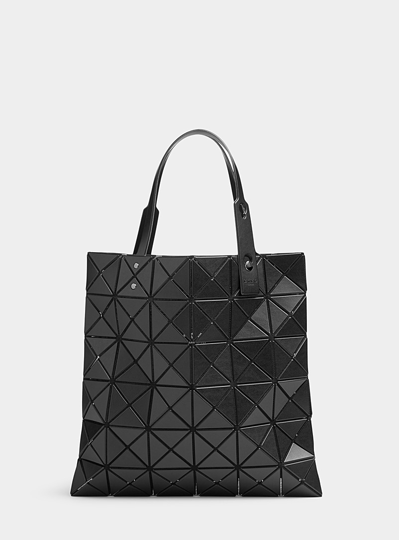 Bao Bao Issey Miyake Black Matte square Prism tote bag for women
