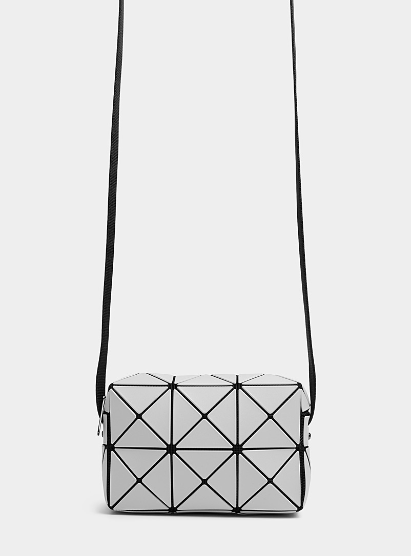 Bao Bao Issey Miyake Light Grey Cuboid crossbody bag for women