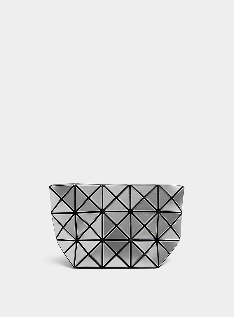 Bao Bao Issey Miyake Silver Prism pouch for women