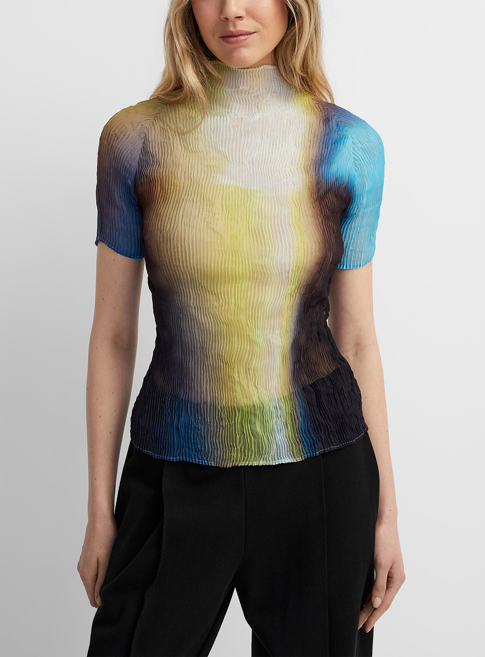 Issey Miyake - Women's Colourful Twist colourful T-shirt