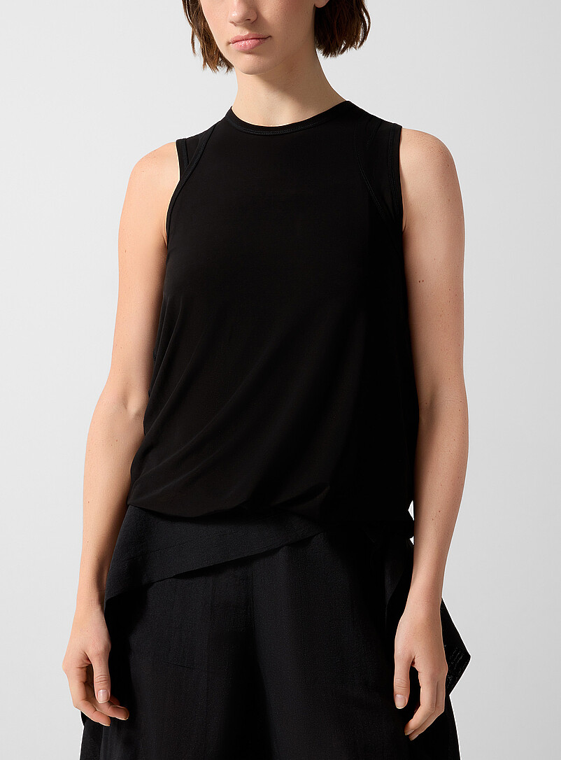 Balloon-hem layered-effect cami product image (primary)