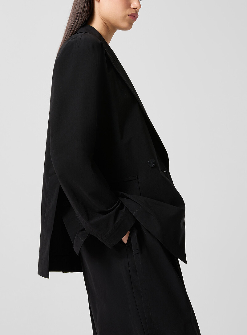 Looped double-breasted loose blazer product image 2