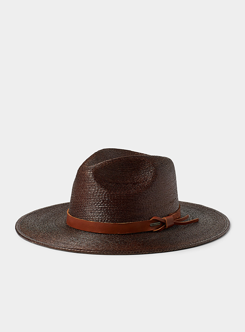 Brixton Dark Brown Field Proper Straw hat for men