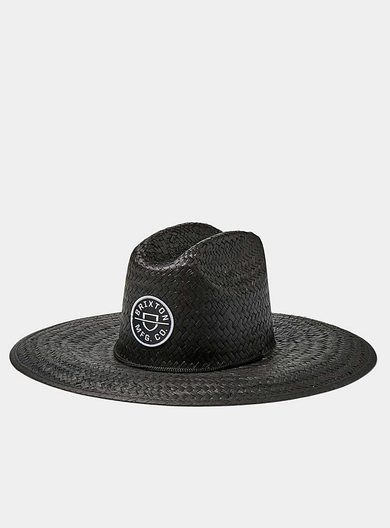 Brixton Black Crest sun hat for men
