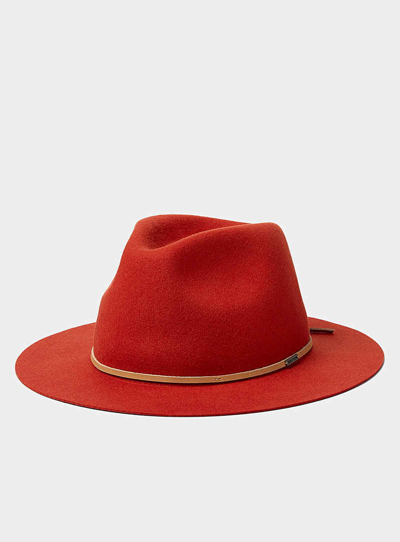 Brixton Red Packable Red Wesley hat for men