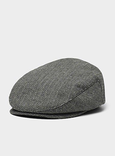 La casquette chauffeur tweed chevrons