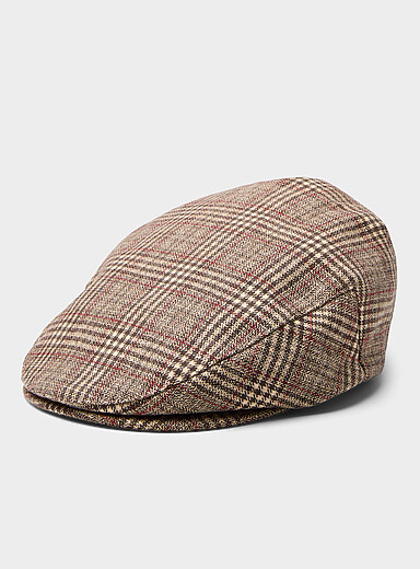 Brixton Brown Prince of Wales driver cap for men