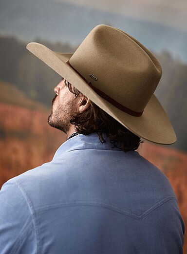 Le chapeau cowboy feutre imperm&eacute;able Laredo