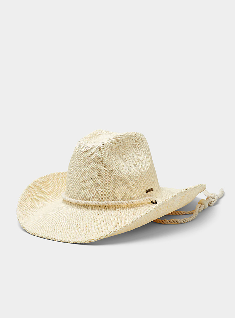 Brixton Off White Austin straw cowboy hat for women