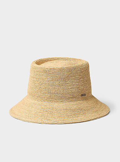 Ellee raffia cloche