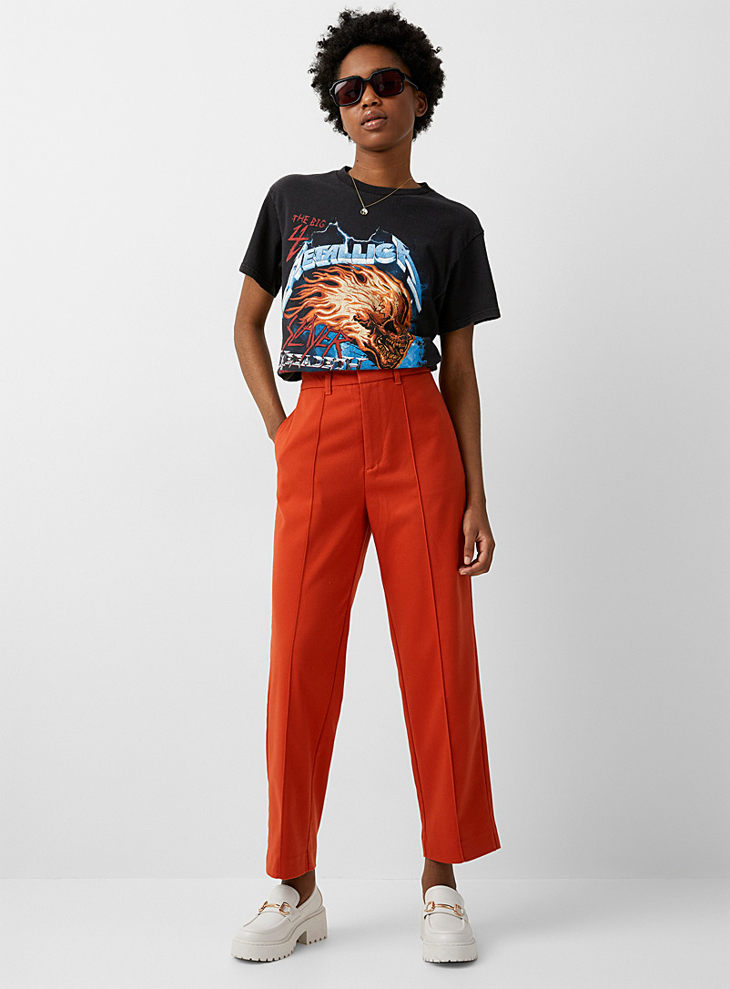 Brixton: Le pantalon rétro orange brulé Orange pour femme