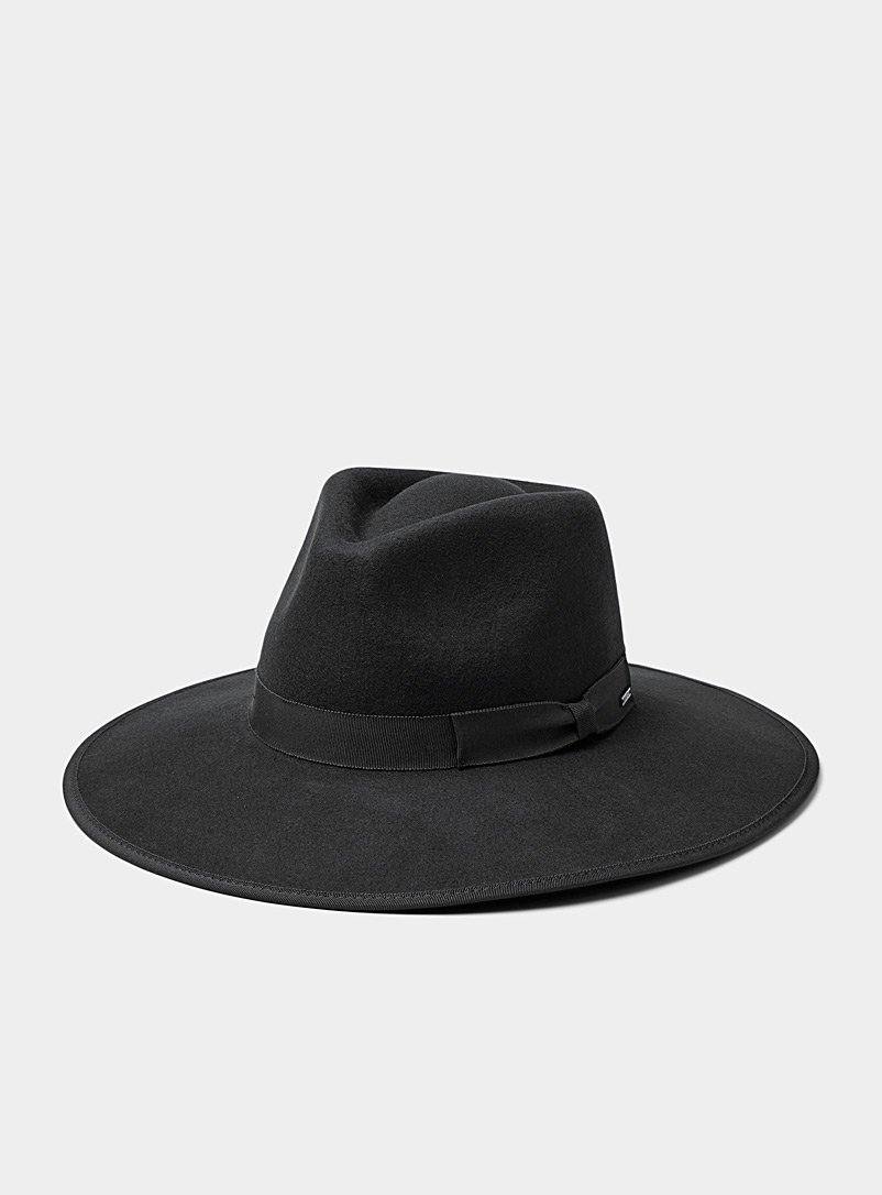 Brixton Black Jo Rancher wool fedora hat for women
