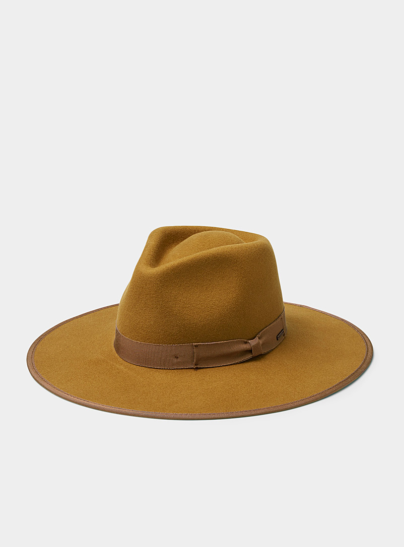 Brixton Copper Jo Rancher wool fedora hat for women