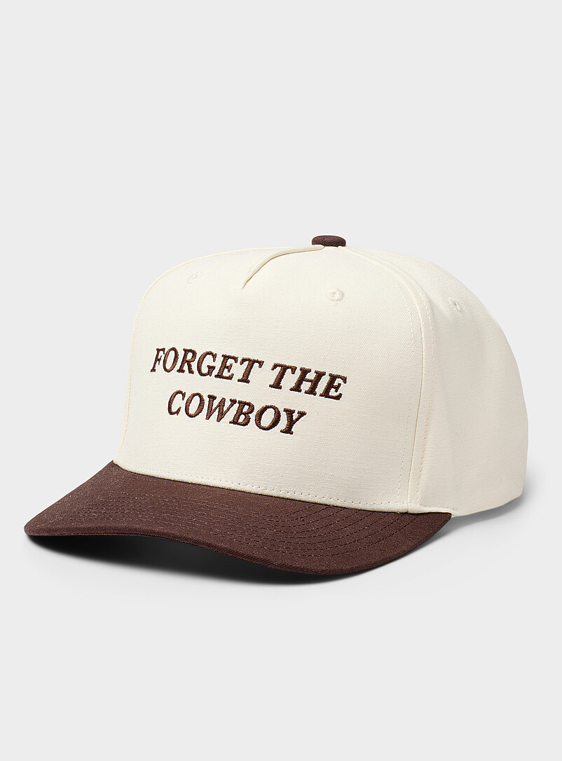 Forget The Cowboy embroidered cap product image (primary)