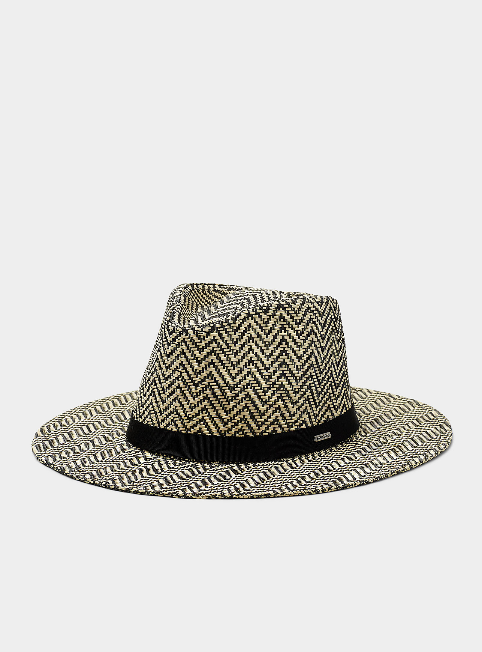Brixton - Women's Carolina two-tone straw Fedora Hat