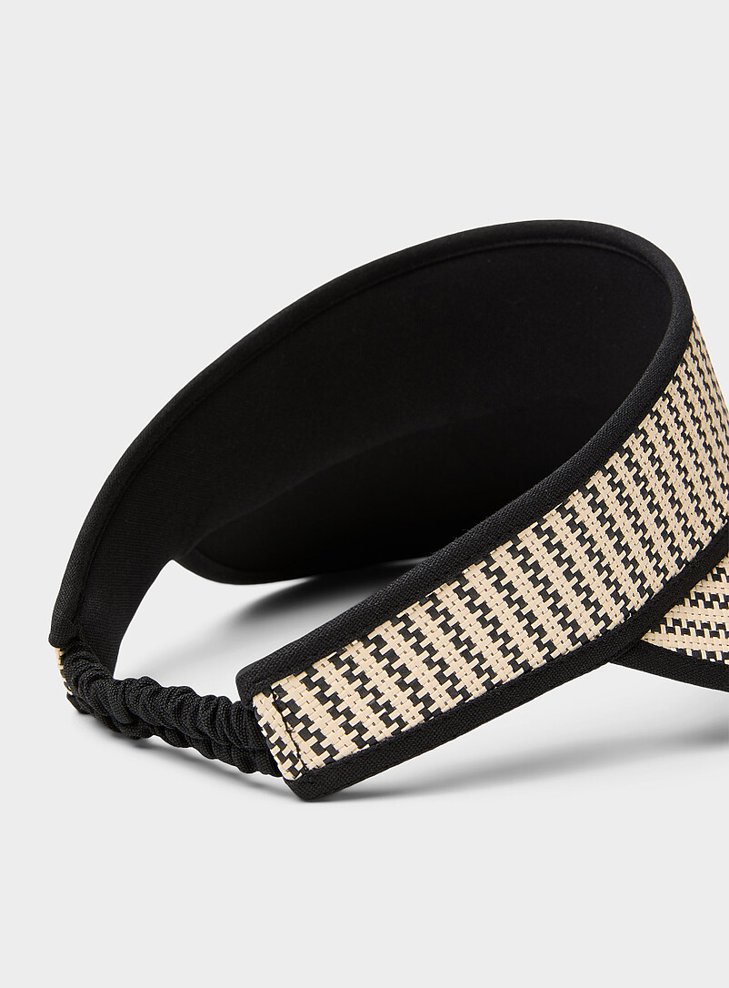 Newport cotton and straw visor product image 2