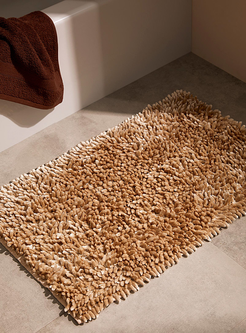 Simons Maison: Le tapis de bain chenille soyeuse 50 x 80 cm Sable