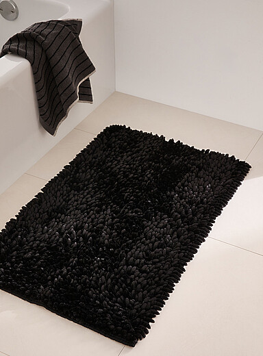 Simons Maison: Le tapis de bain chenille XL soyeuse Voir nos formats offerts Gris ardoise