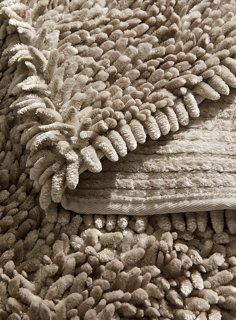 Simons Maison Light grey Silky XL chenille bath mat See available sizes