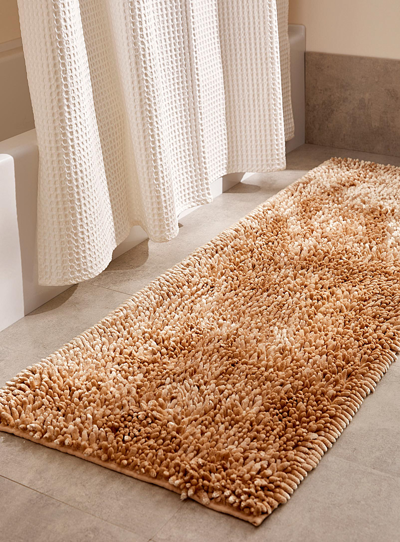 Simons Maison: Le tapis de bain chenille soyeuse 55 x 150 cm Sable
