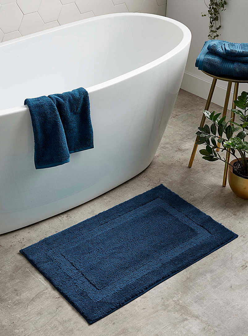 Simons Maison Marine Blue Plush bath mat 50 x 80 cm