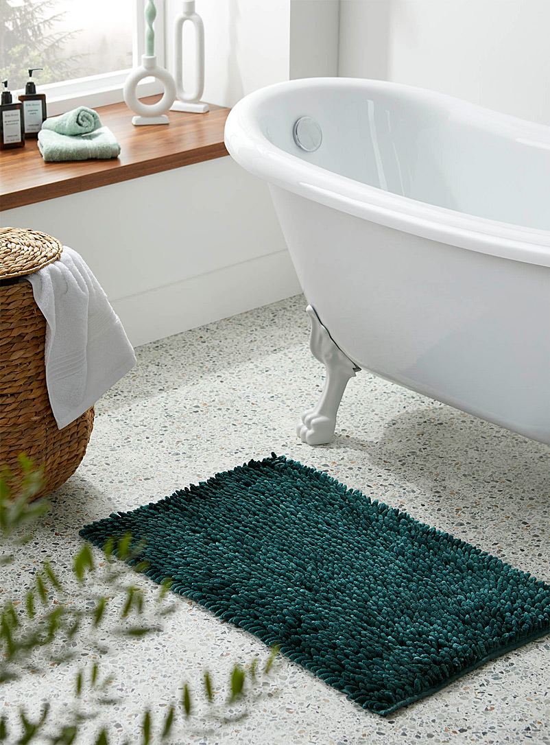 Simons Maison: Le tapis de bain chenille soyeuse 50 x 80 cm Marine