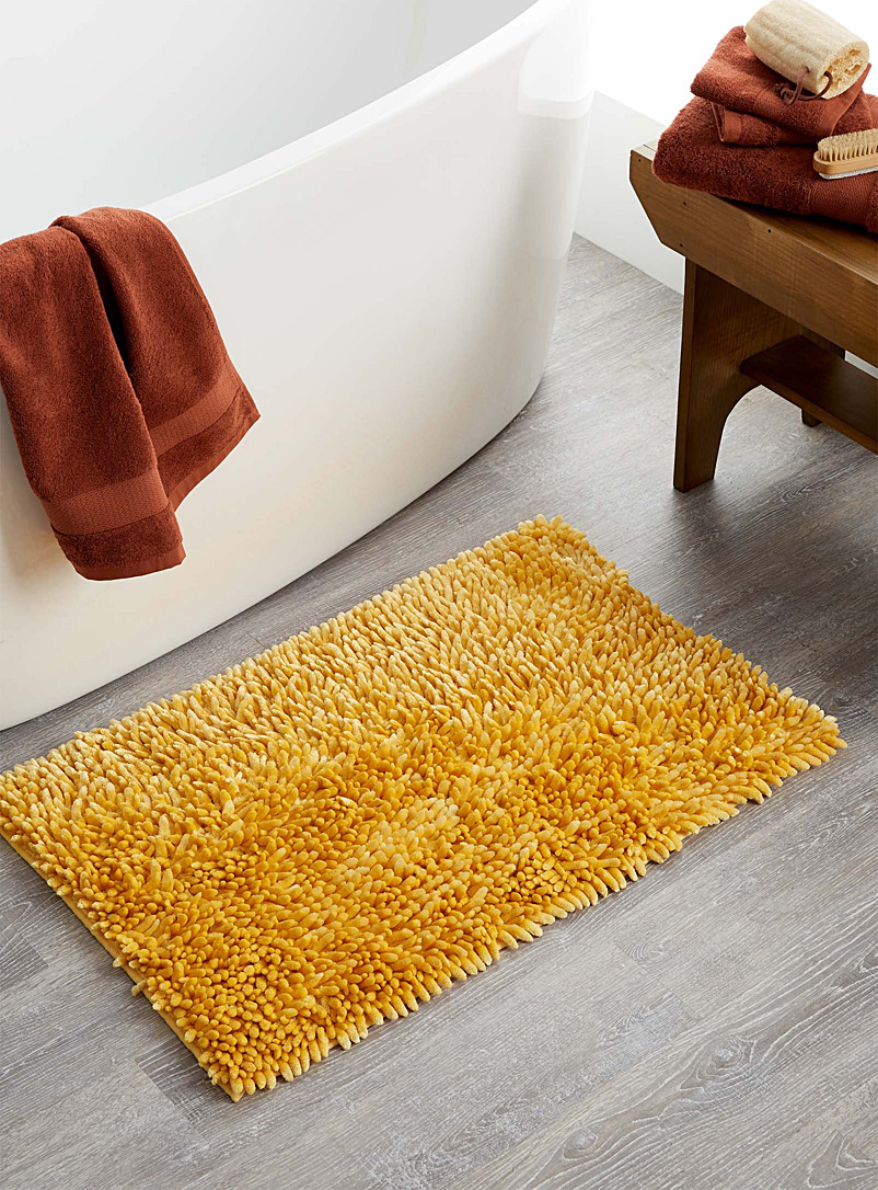 Simons Maison: Le tapis de bain chenille soyeuse 50 x 80 cm Jaune moyen