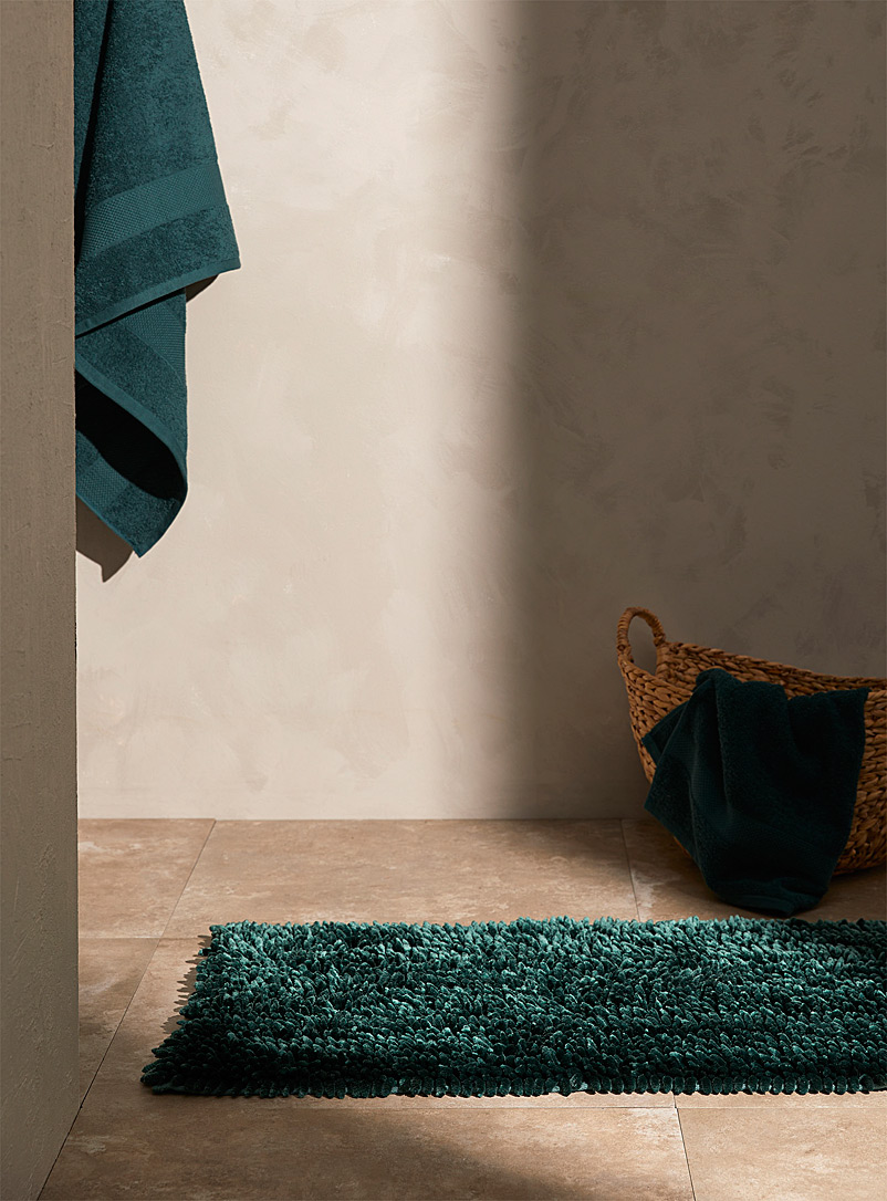 Simons Maison: Le tapis de bain chenille soyeuse 55 x 110 cm Blanc
