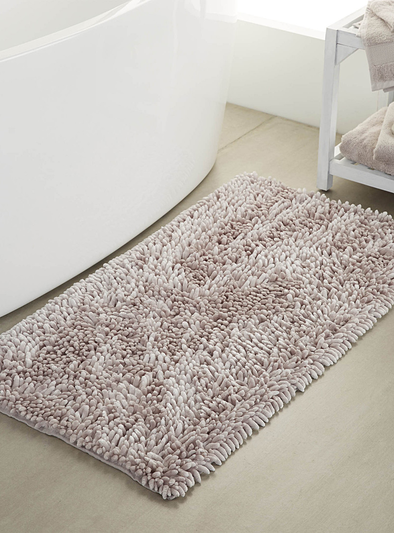 Simons Maison: Le tapis de bain chenille soyeuse 55 x 110 cm Blanc