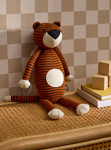 Striped tiger plush