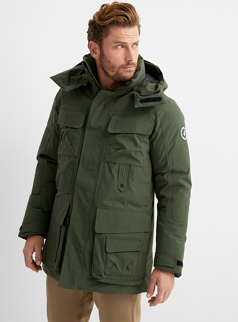 Save the Duck Bottle Green Expedition parka for men