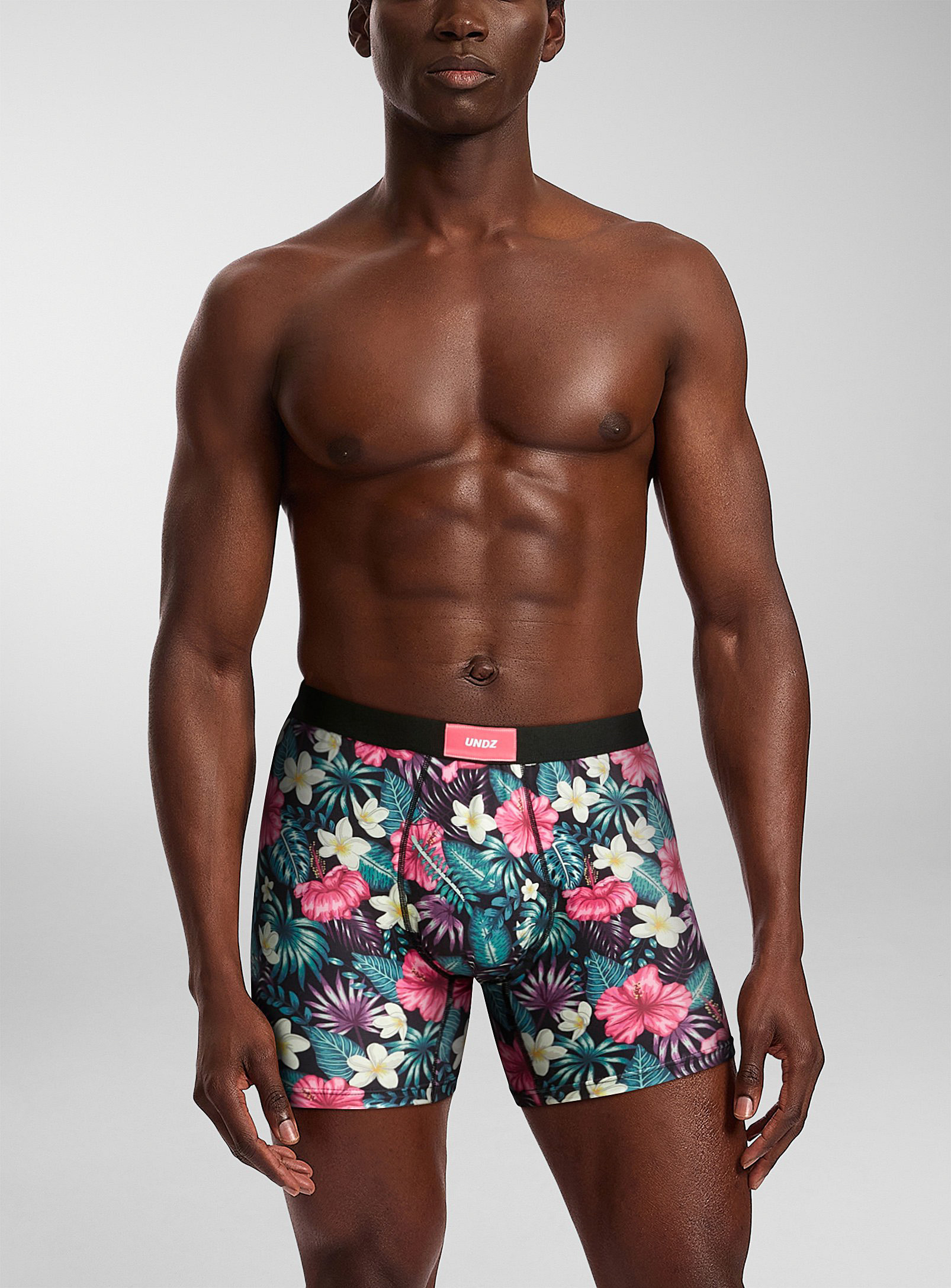 Undz - Men's Tropical flower boxer brief