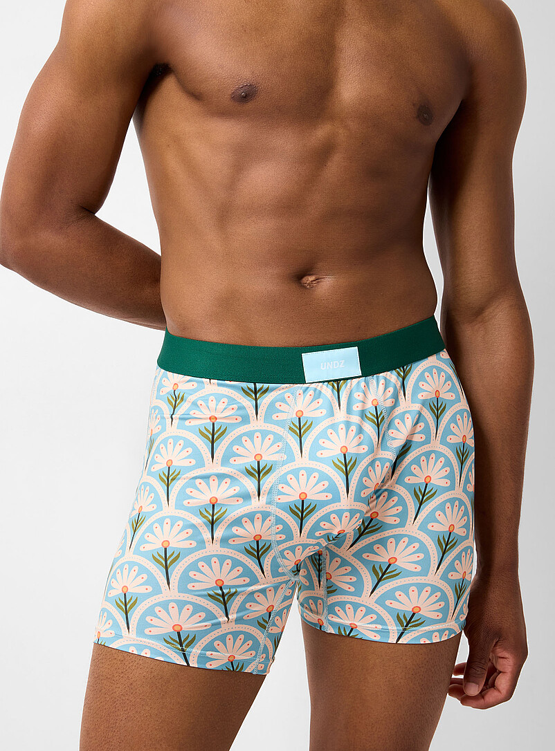 5" Retro Floral Boxer Brief Polyester