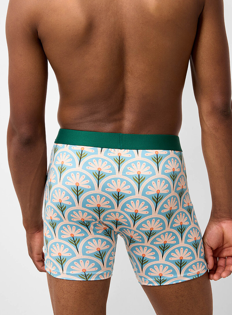 5" retro floral boxer brief Polyester product image 2